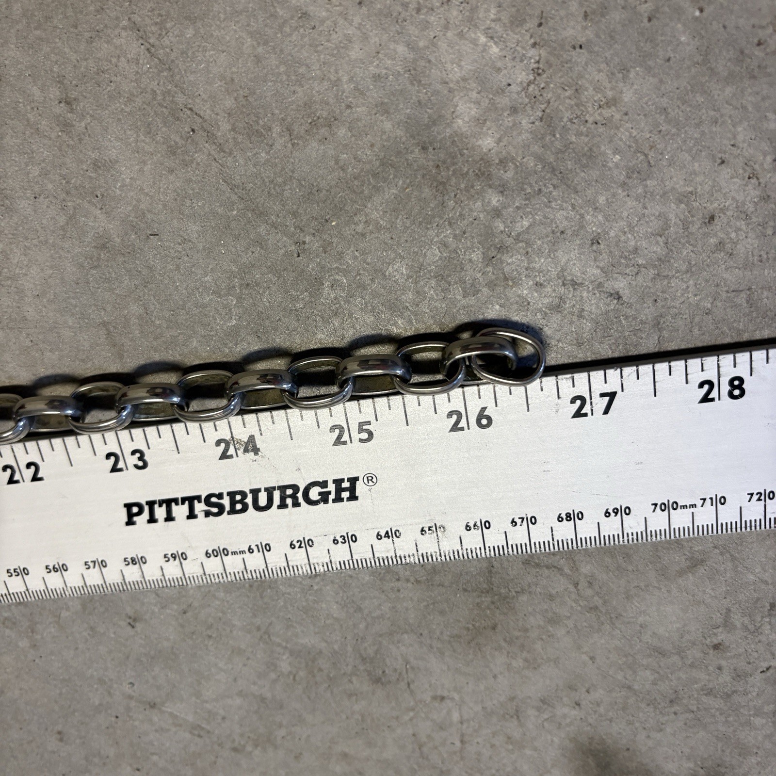 26.5” Vintage Stainless Steel Necklace for Unisex Adults – 26.5 Inches