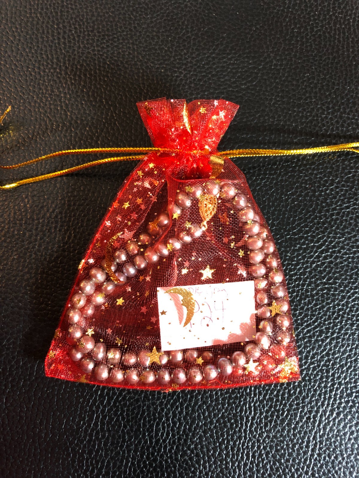 Vintage Genuine Cultured Freshwater Pearl Strand Necklace Silver Gray 18.5″ P24