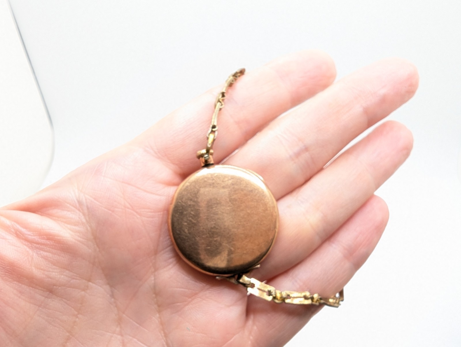 Antique 1920’s Elgin Transition Pocket Watch 12k GF Art Deco WORKS