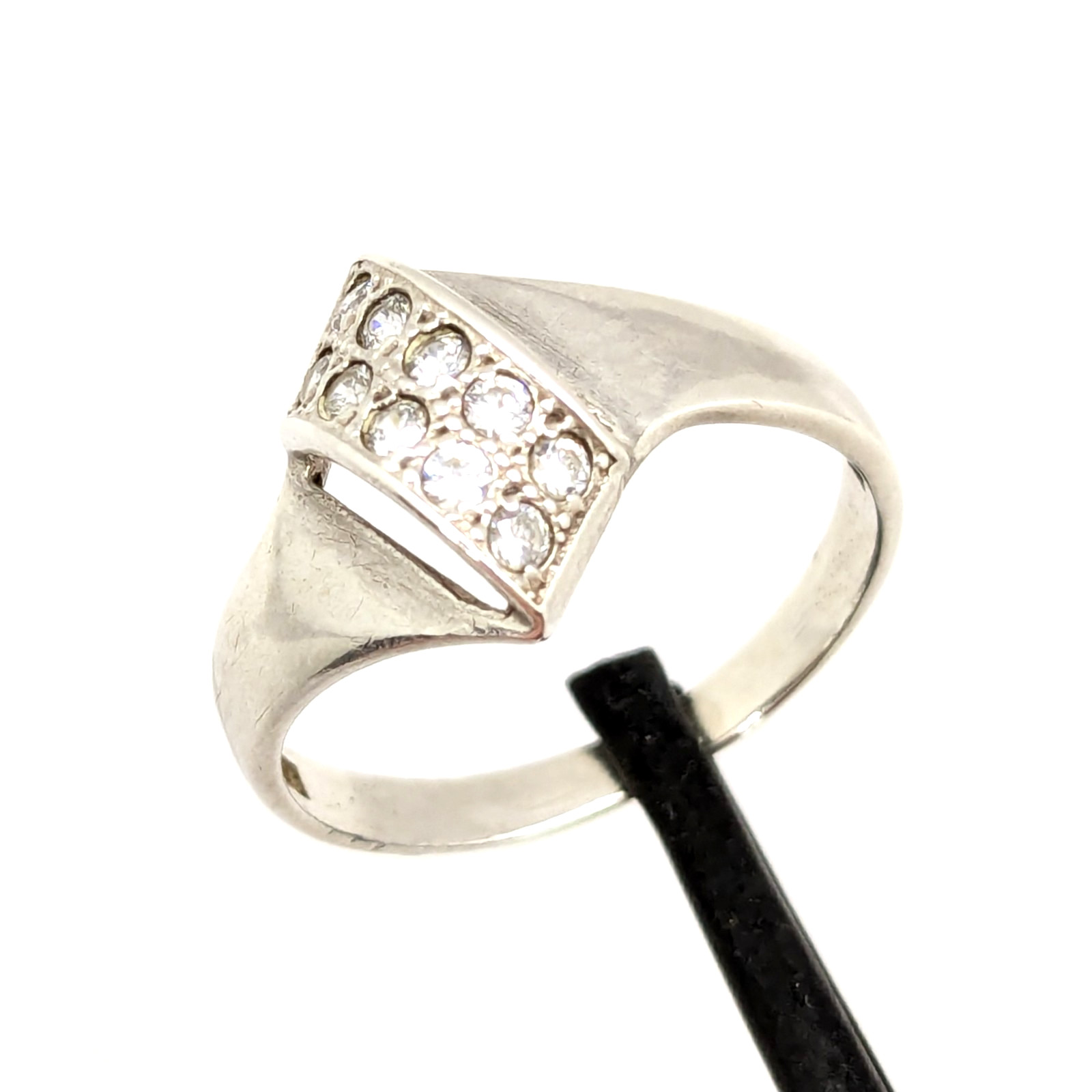 Vintage Elegant RING Silver 925 with Chic Bright Inserts -size: 8US (18mm) | #47