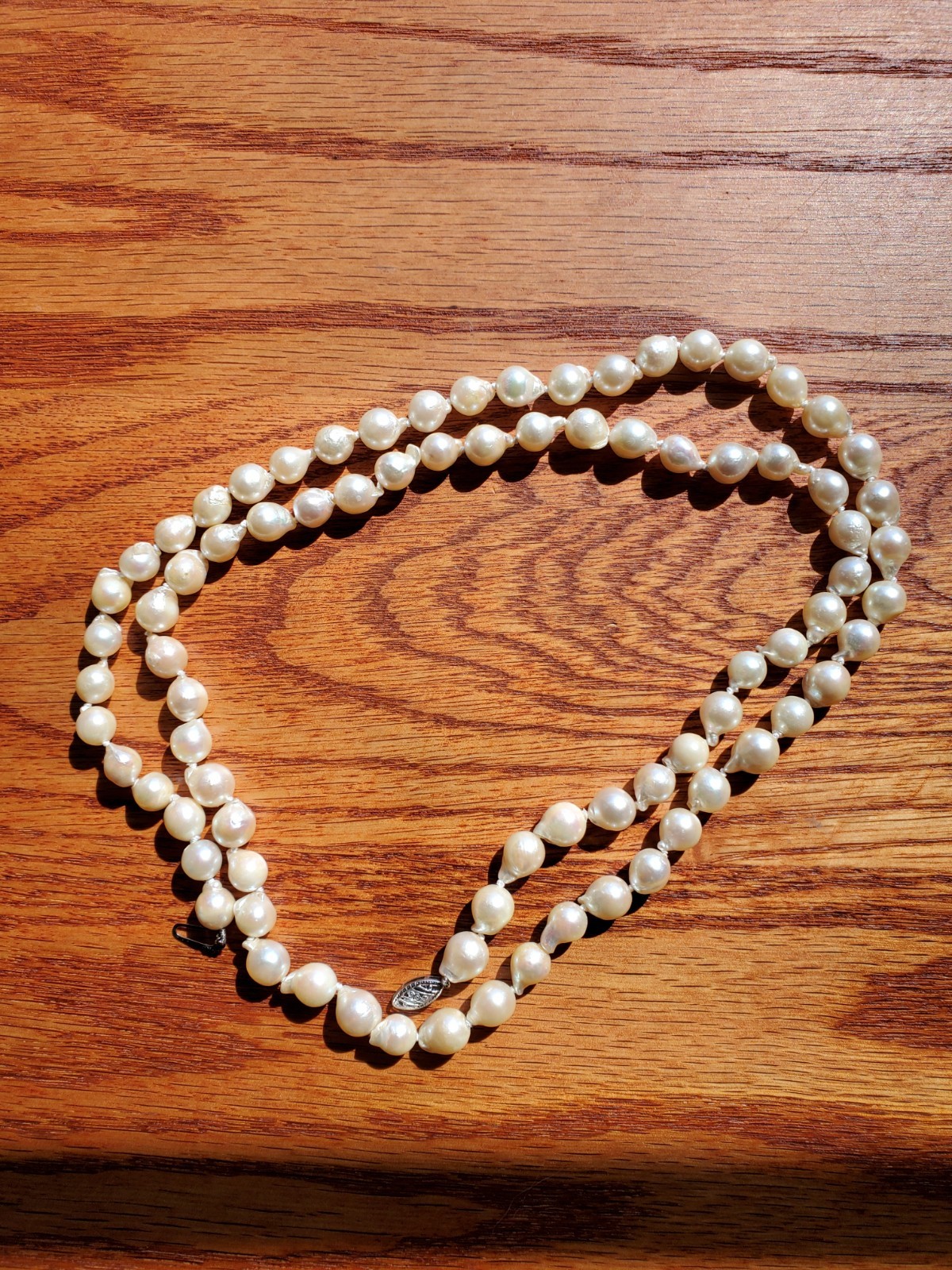 Antique Natural Baroque Salt Water Pearl Necklace