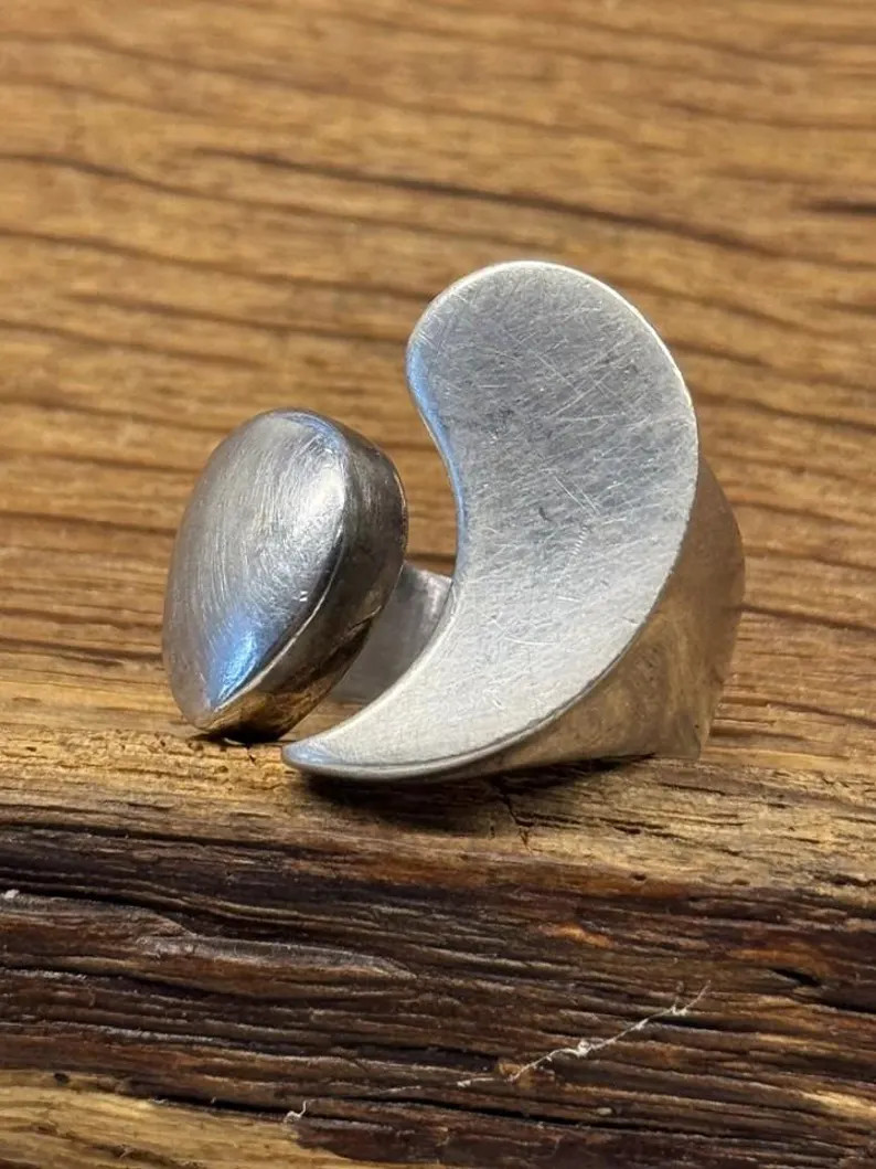 vintage artisan ring sterling silver 925