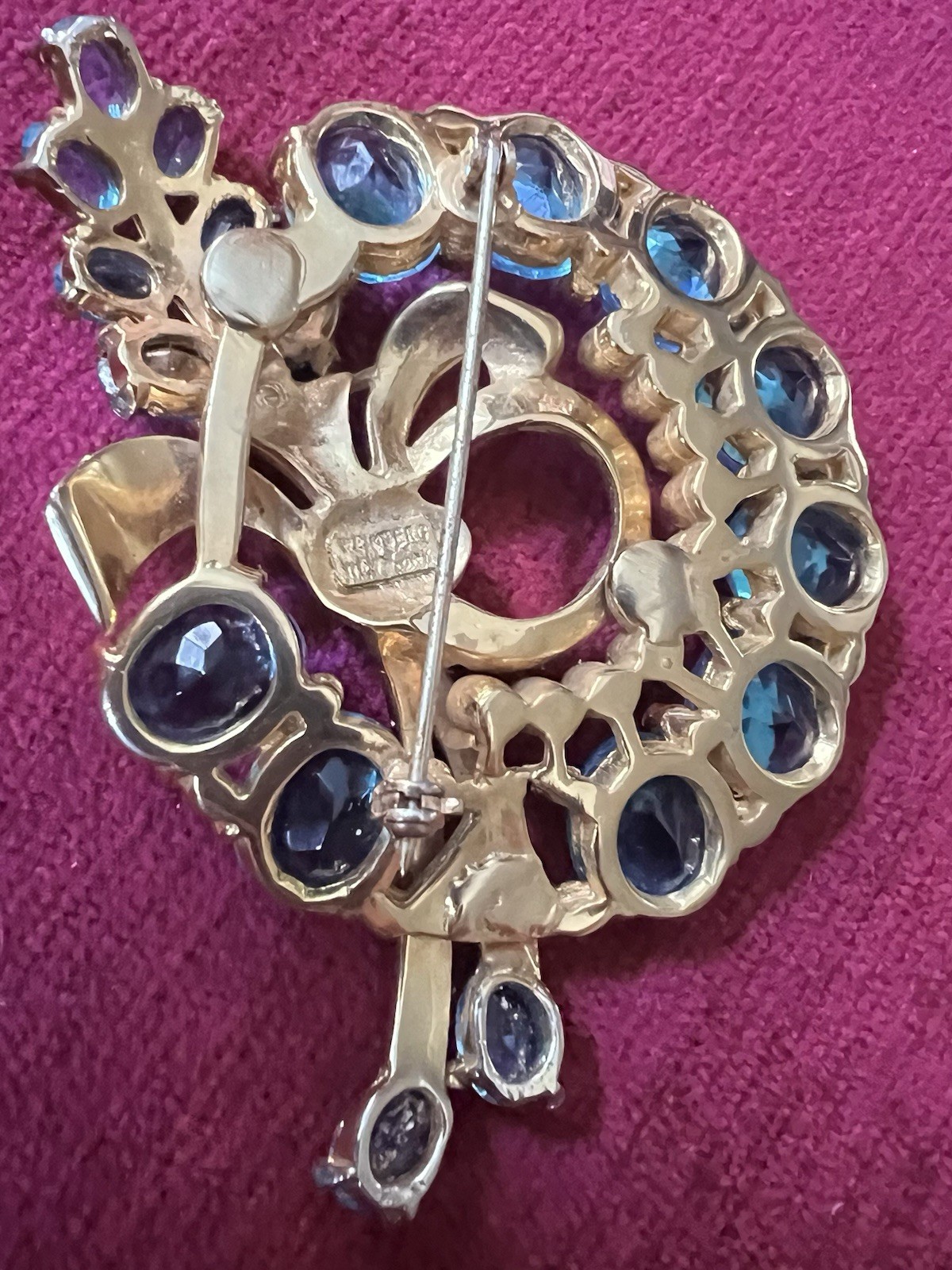 STUNNING VINTAGE RETRO DECO STYLE SIGNED WEINBERG NEW YORK VINTAGE BROOCH