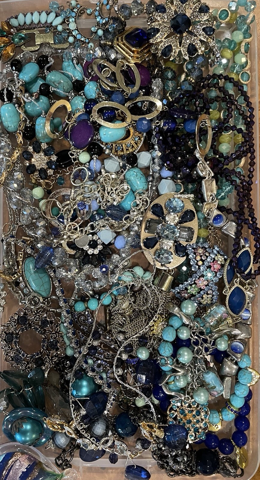 Unsearched Vintage To Modern New Junk Resell Crafts Jewelry Lot 3 Lbs