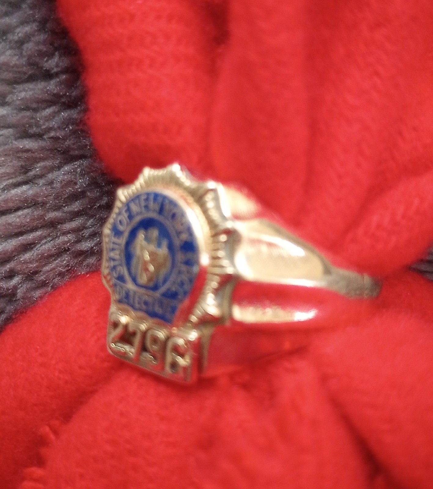 RARE 14K Gold NYSPCC Detective Badge Ring Sz 9 – 9.5 NYC History NYPD 2735