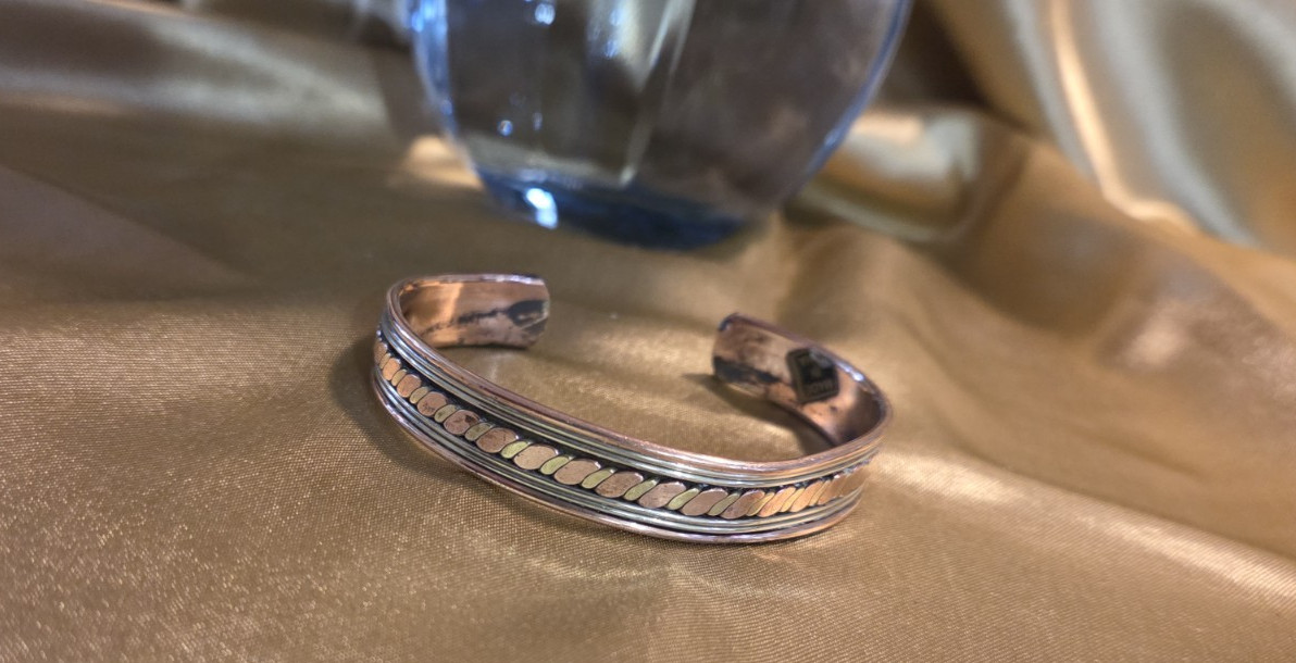 Vintage India Copper & Brass Cuff Bracelet