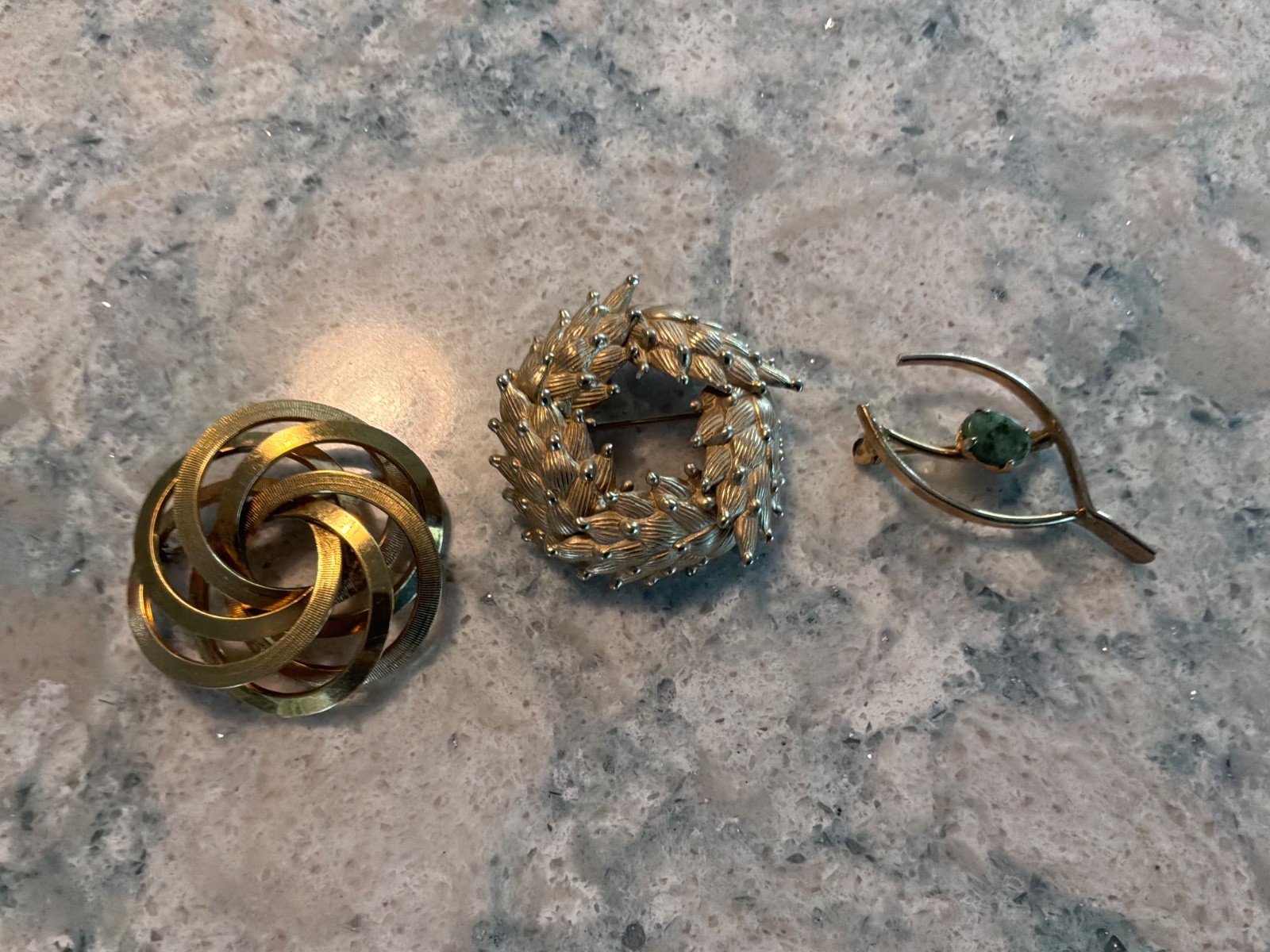 Vintage Mix Lot of Brooches/ Pendants/ Lockets/ Bel-ron/ Wells/ CR. CO/ Etc