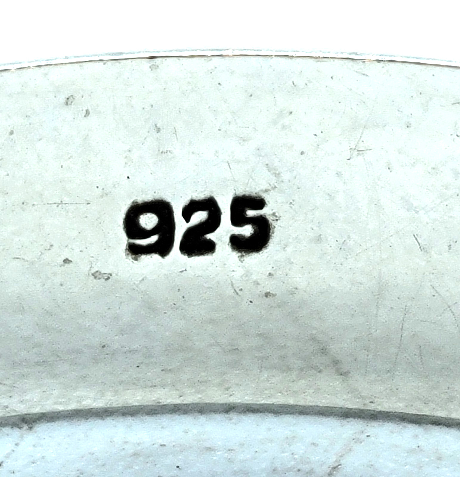 925 Hinge Cuff Bracelet (Missing Chain+Has Dents)