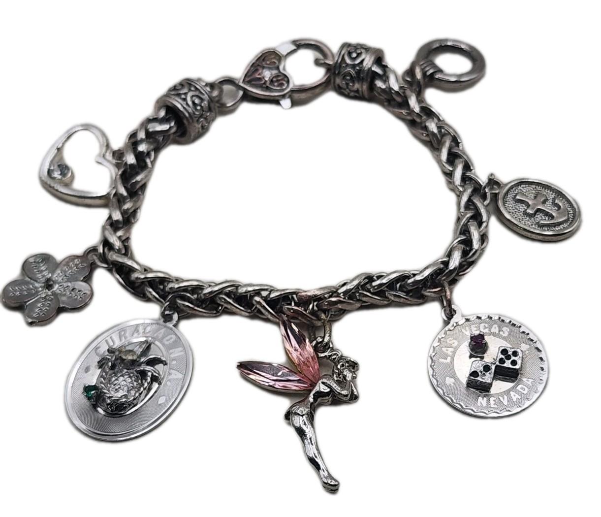 Sterling Silver Travel Charms Las Vegas Dice Curaçao N.A. Souvenir Lot