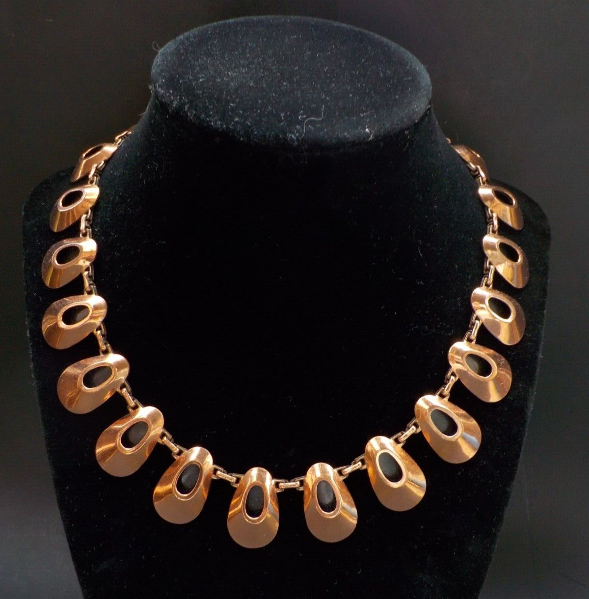 Renoir/Matisse Co. Copper Necklace Stylized Native American Bear Paw Design