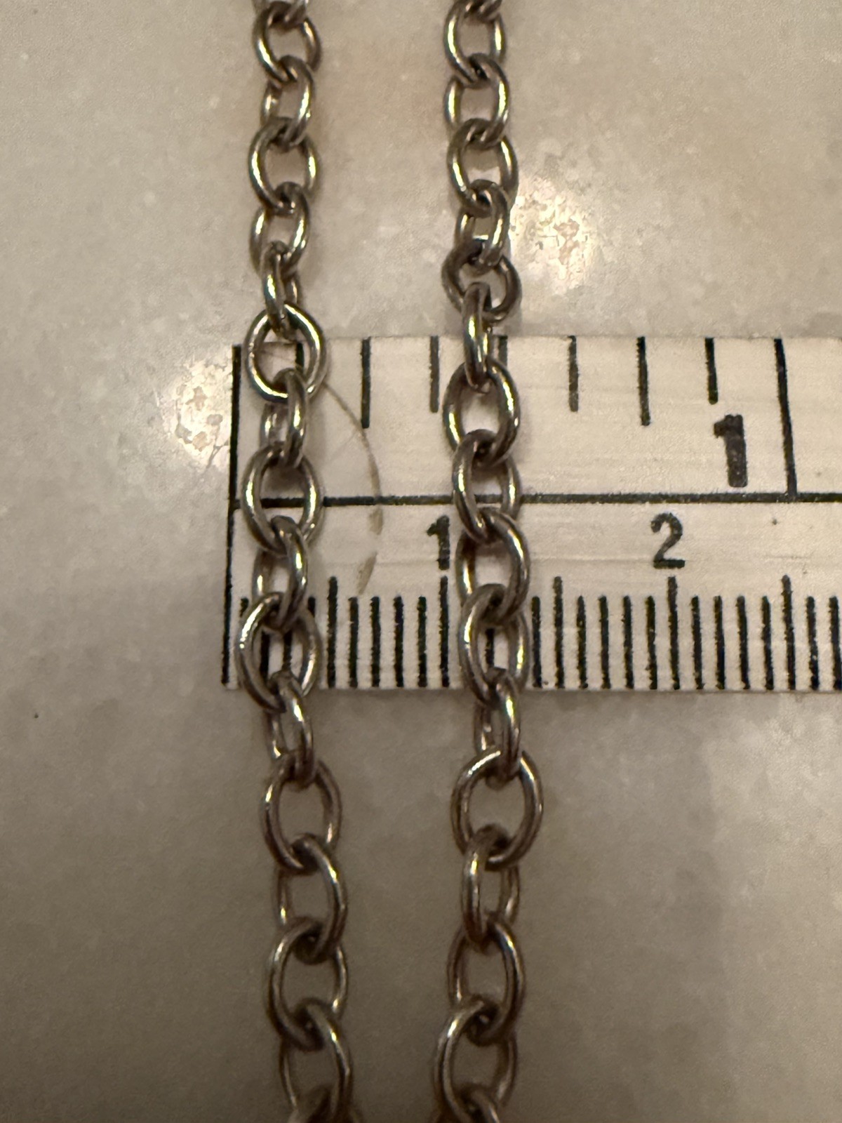 Mid Century Abstract Brutalist Sterling Silver pendant w Round link chain 42g