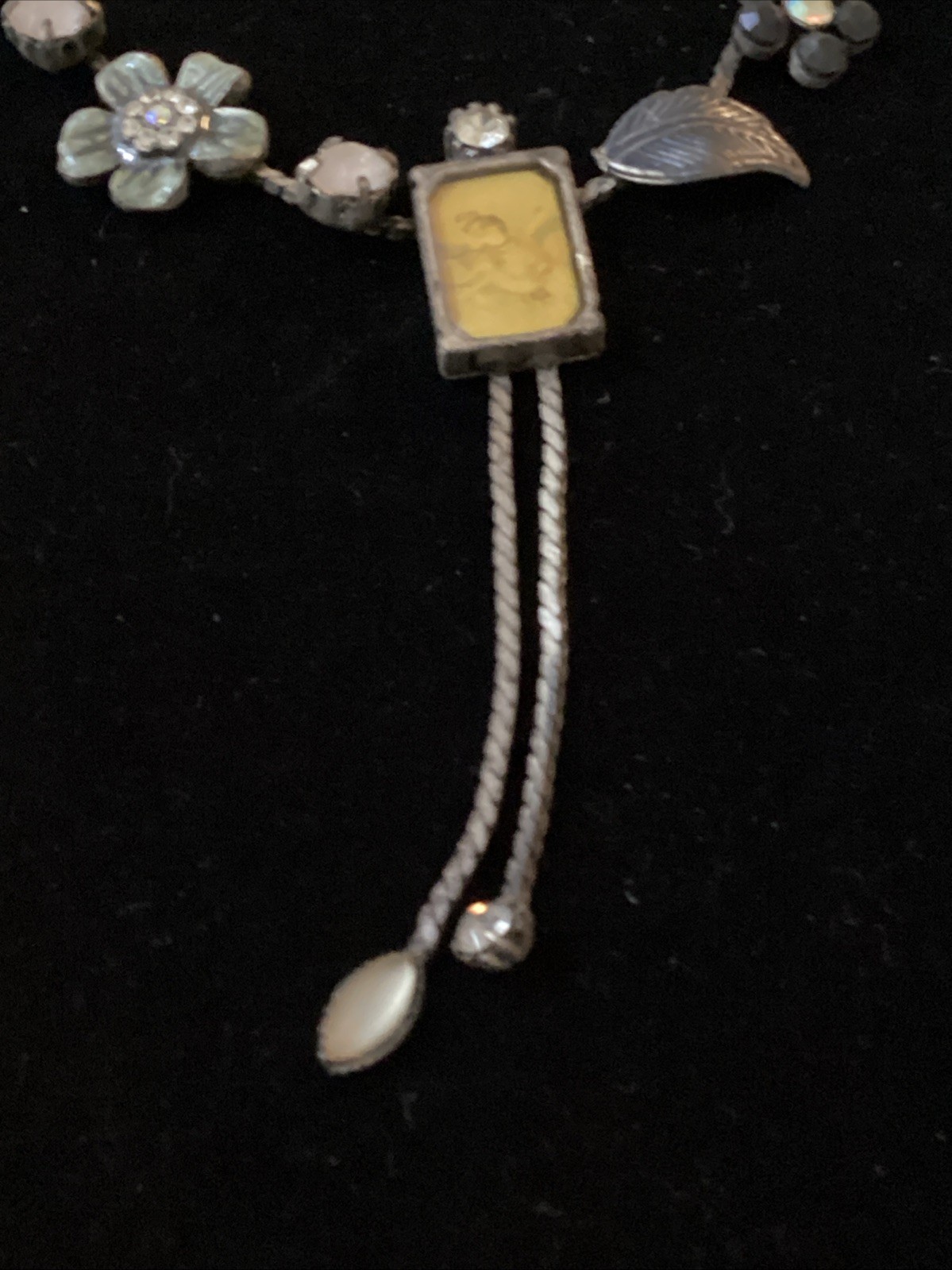 Vintage Lariat, Inspired Y Necklace, Pilgrim, Danish Design