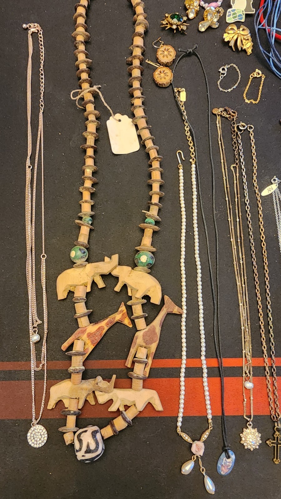 Lot #45 of random estate sale jewelry, necklaces, bracelets, earrings