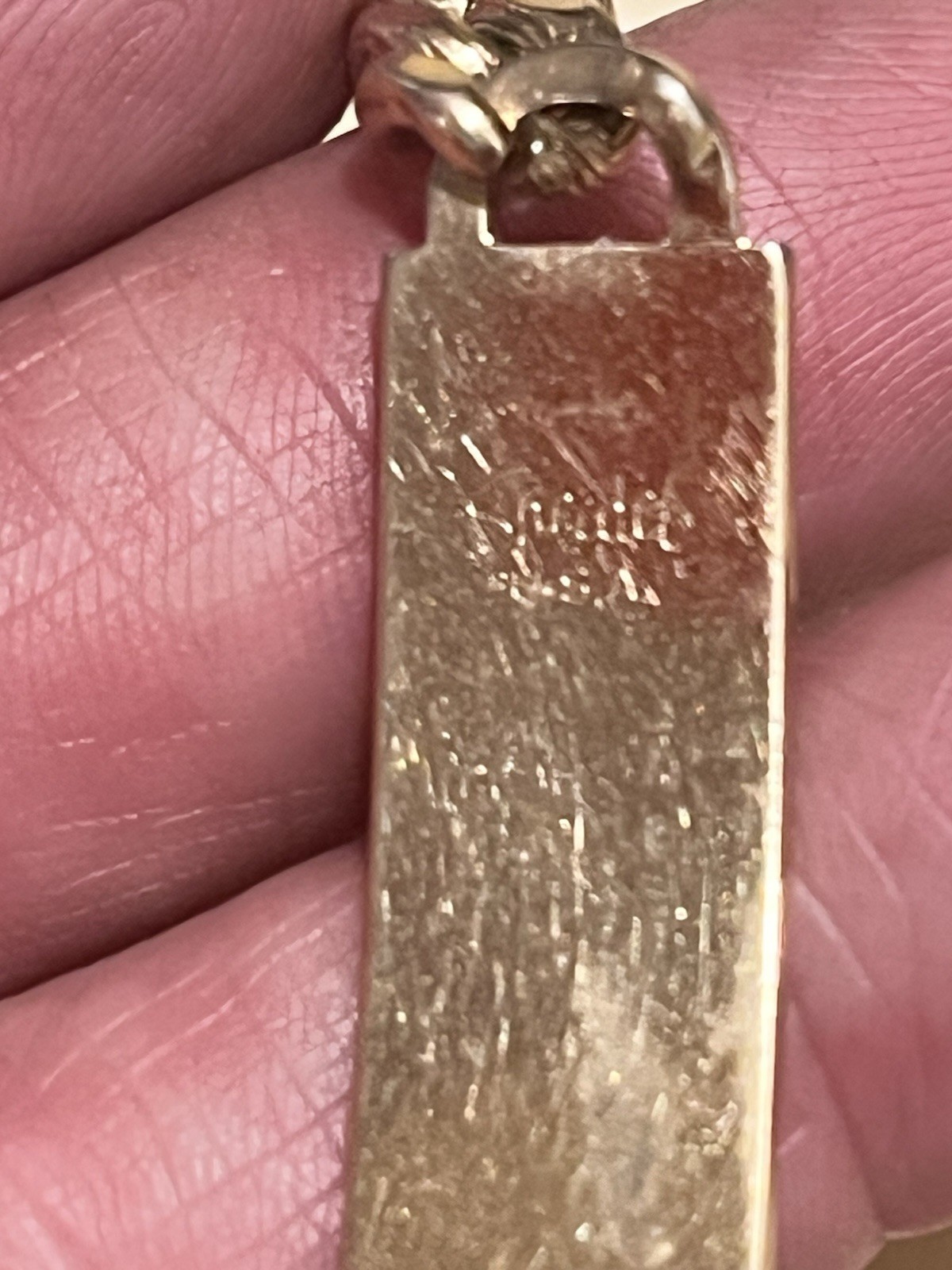 Michael Speidel 8” ID BRACELET ENGRAVED MICHAEL VINTAGE ! Gold Tone USA!