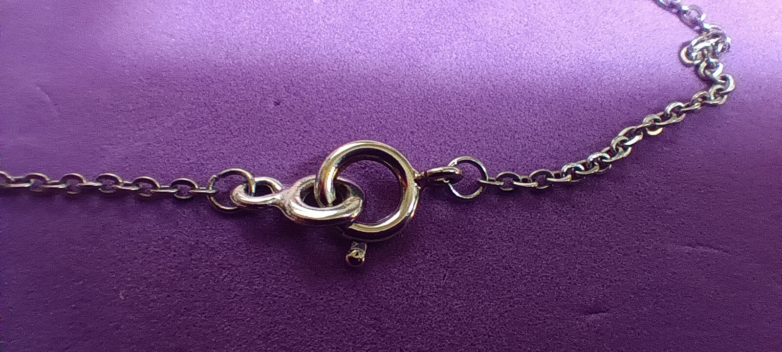 Hummingbird Necklace Purple Silvertone Repousse Pendant Ornate Design Filigree