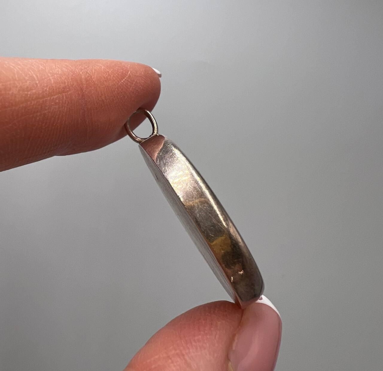 Vintage Sterling Silver 925 Pendant with Blue Fluorite Quartz Adult Unisex Gift