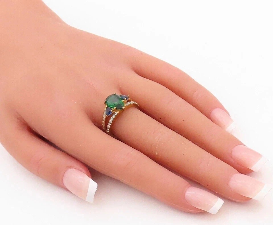 2.5Ct art Deco Style Lab Created Diamond Engagement Anniversary 14K Gold FN Ring