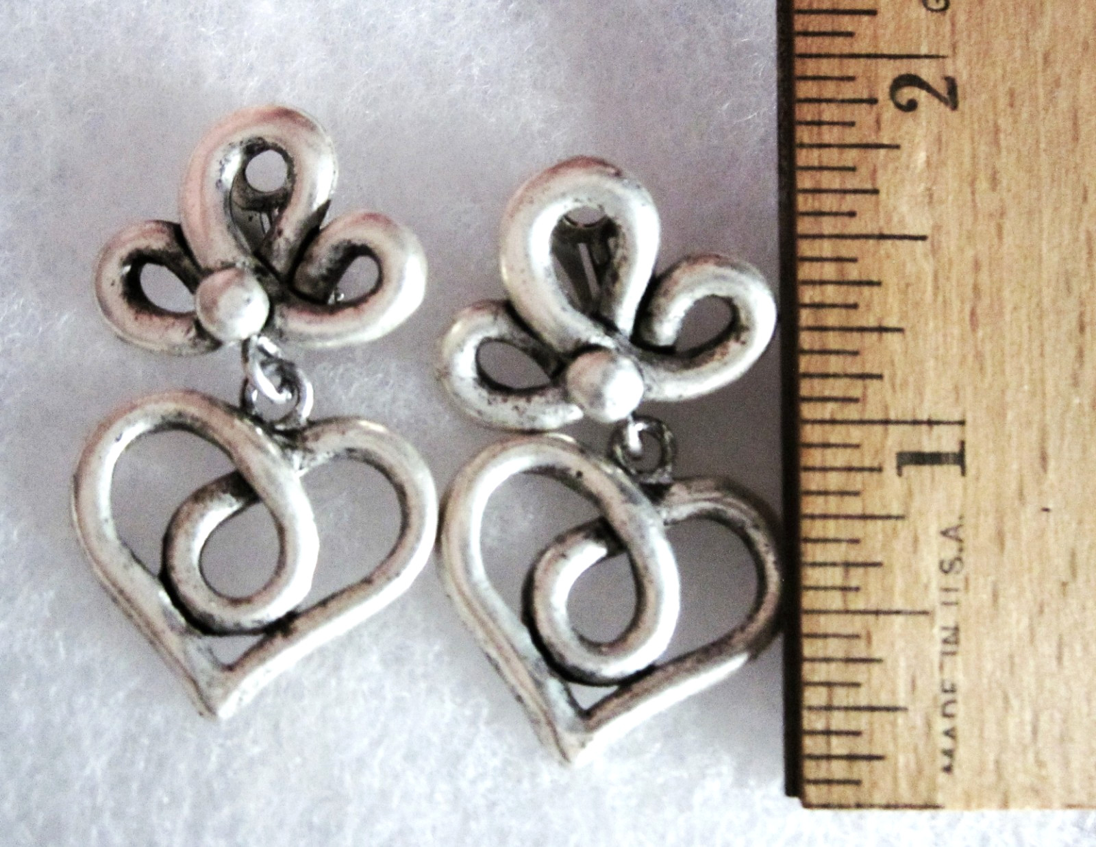 Vintage Norwegian Eivind Hillestad Silver Clip on Earrings Signed © EH