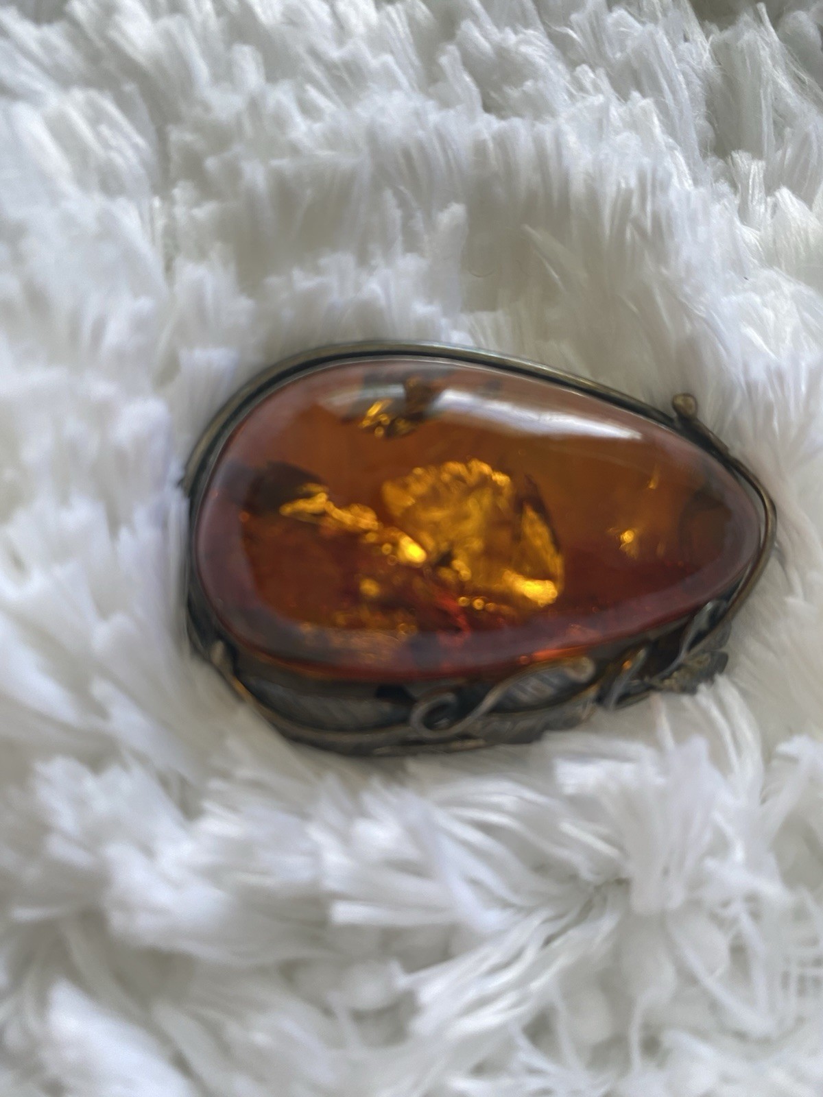 Vintage Amber Pendant & Brooch