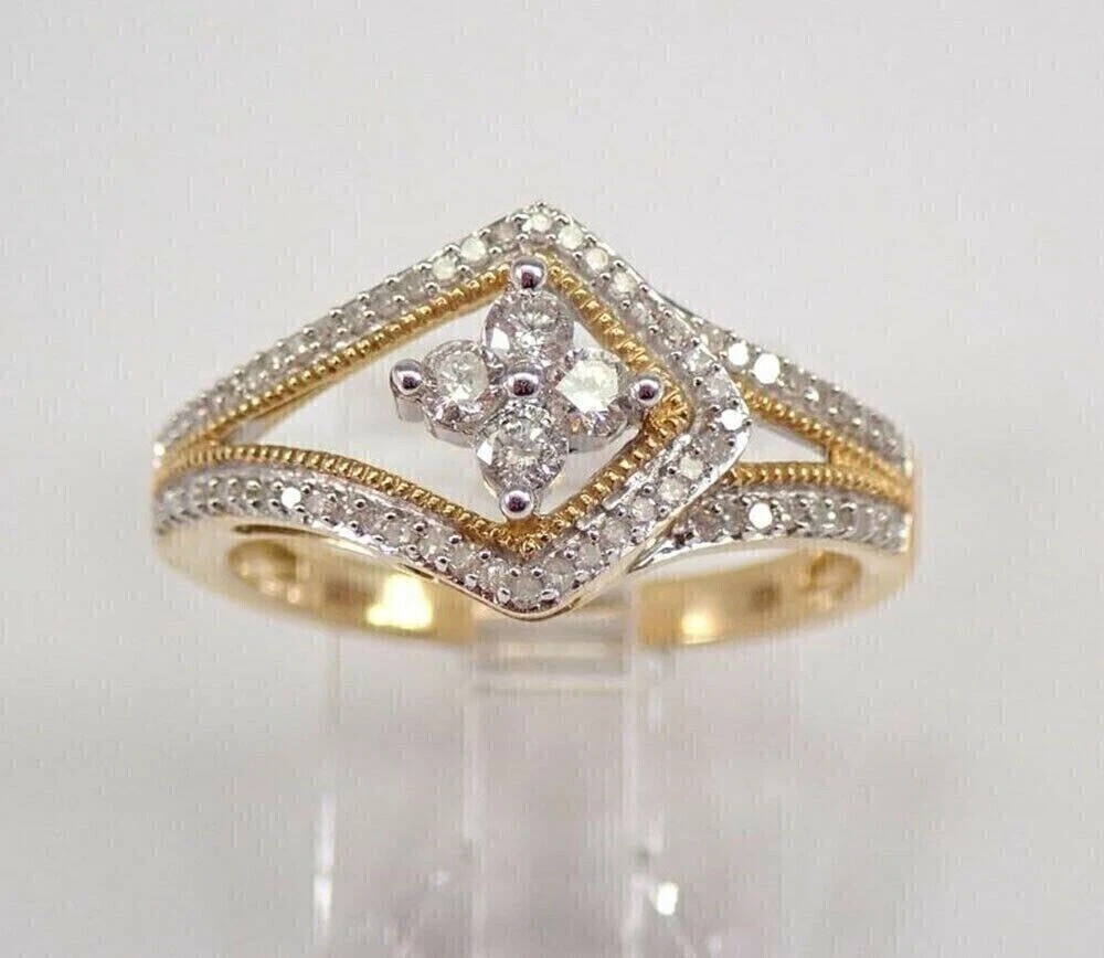 2Ct VVS1 Round Cut Lab-Created Diamond Wedding Anniversary 14K Gold Finish Ring