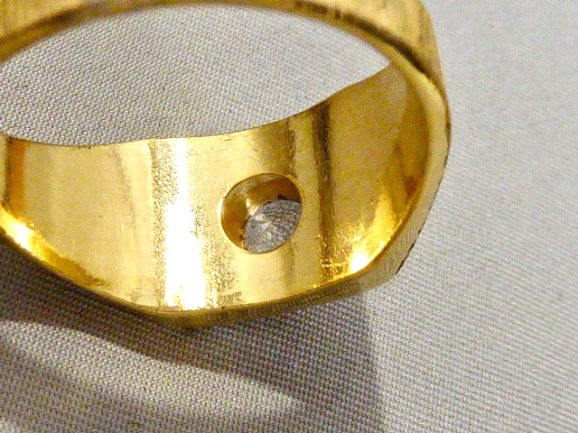 RARE 14k K YELLOW GOLD FILLED NEW OLD STOCK 70’S SIZE 12.75 SOLITAIRE RING