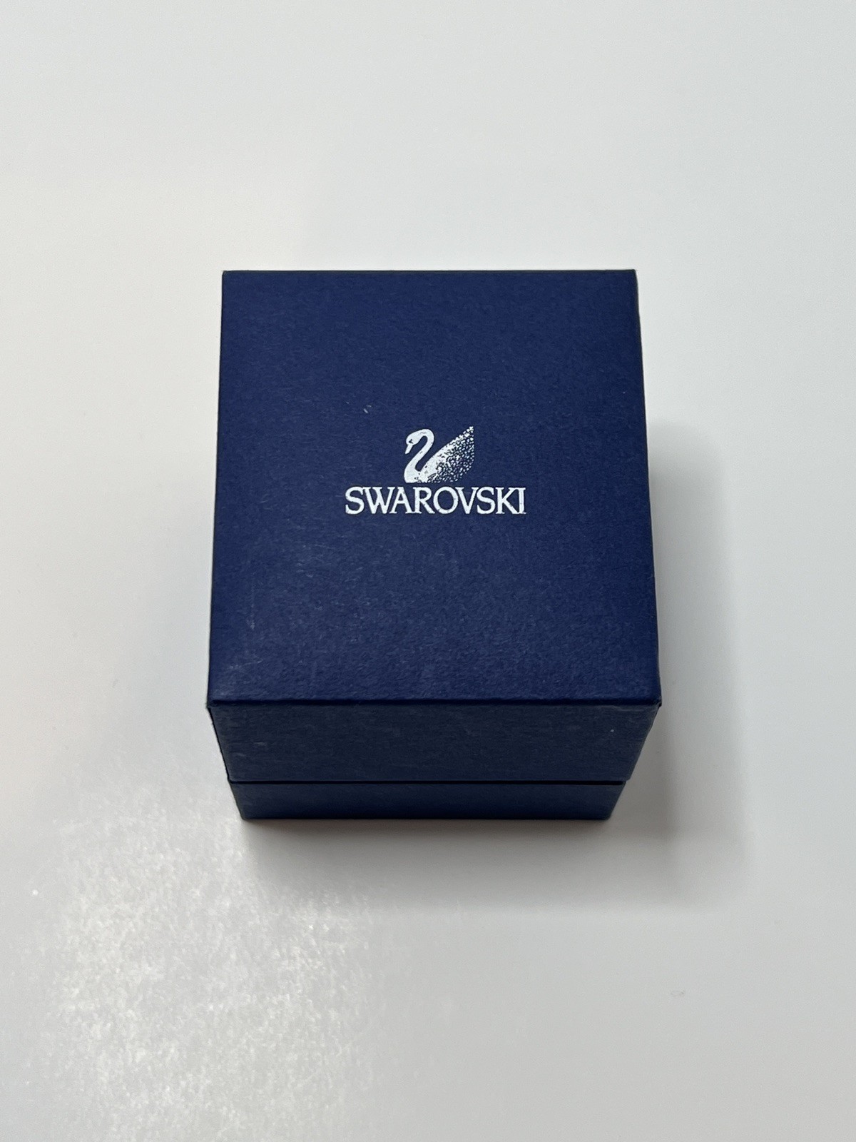Large Swarovski Swan Faceted Topaz Crystals Cocktail Ring Size 7 with Box