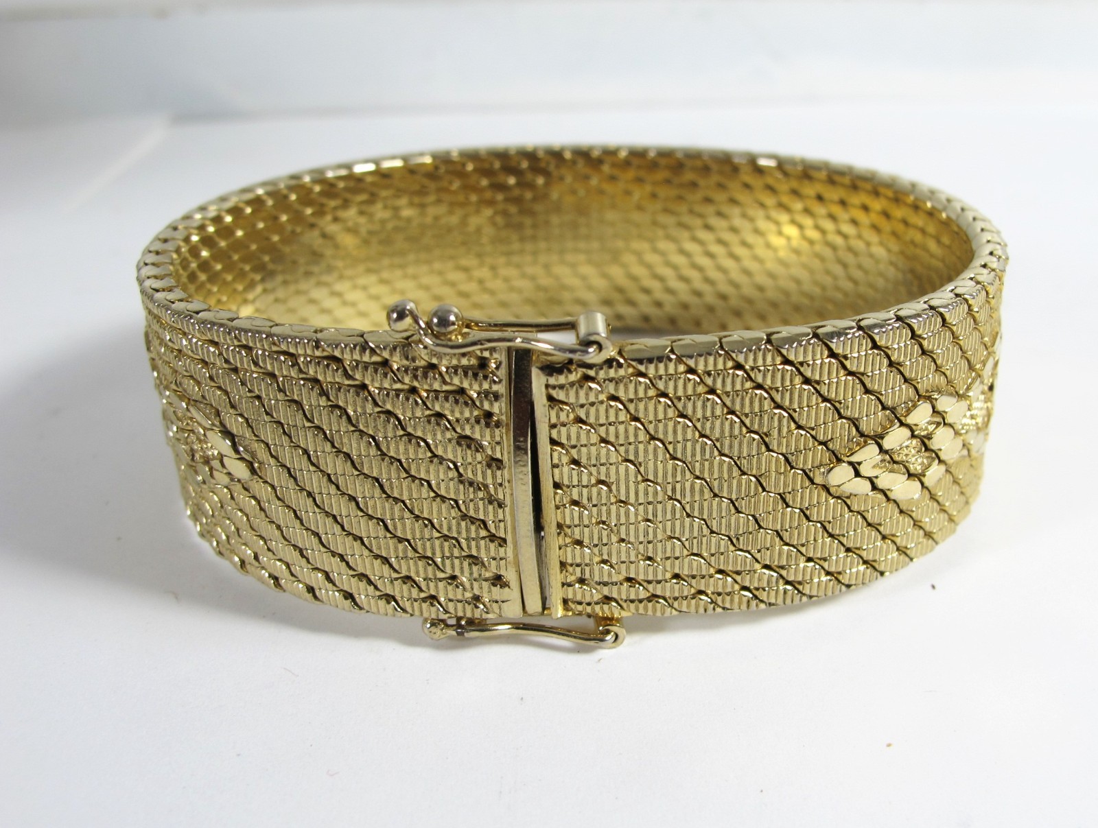 VINTAGE 1970’s ITALY DE CESARE BRACELET HALLMARKED 18K .750 GOLD REPRODUCTION