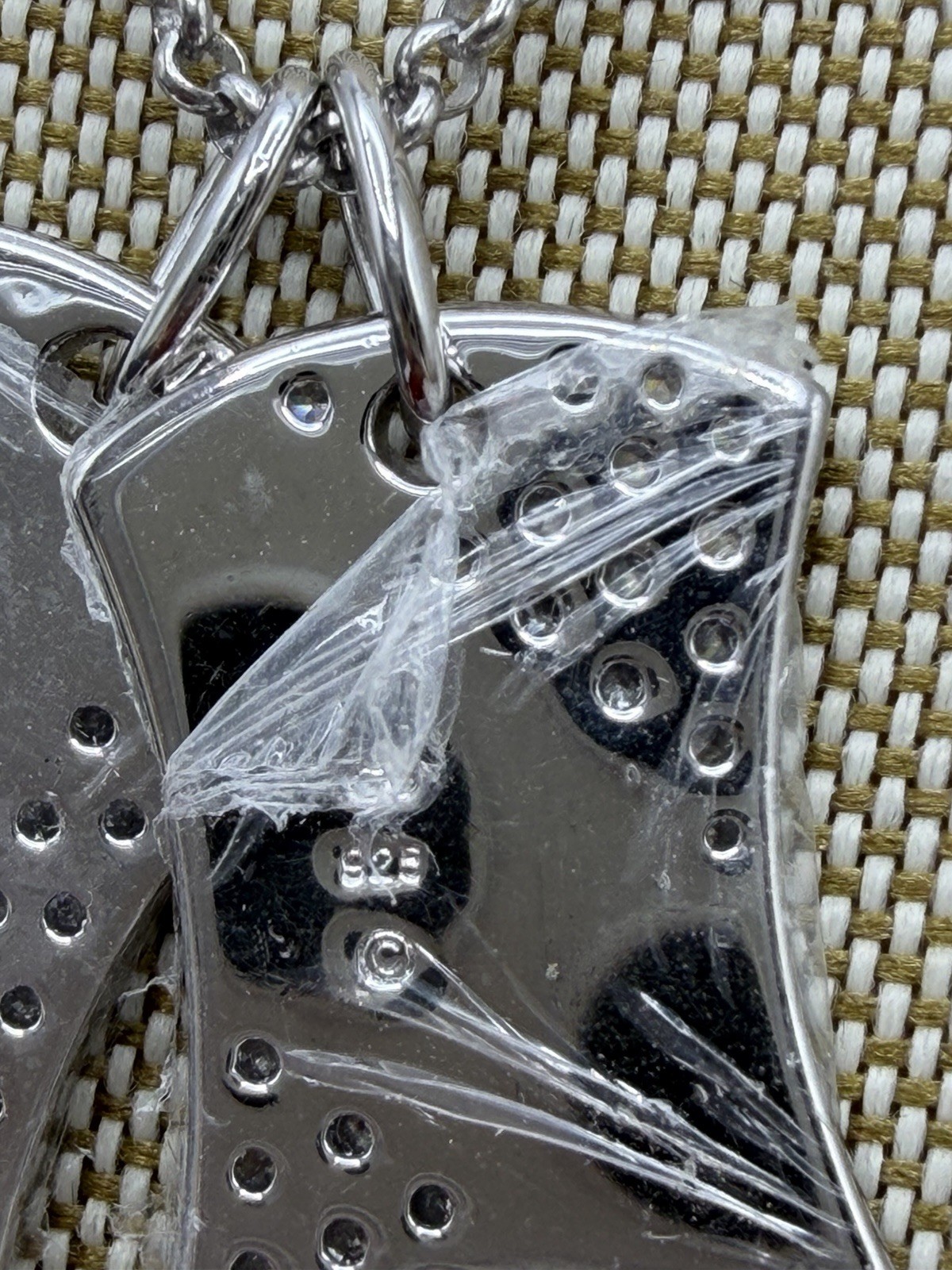 NEW Sterling Silver Naughty Nice Double Dog Tag Necklace 925 Maker Mark CC