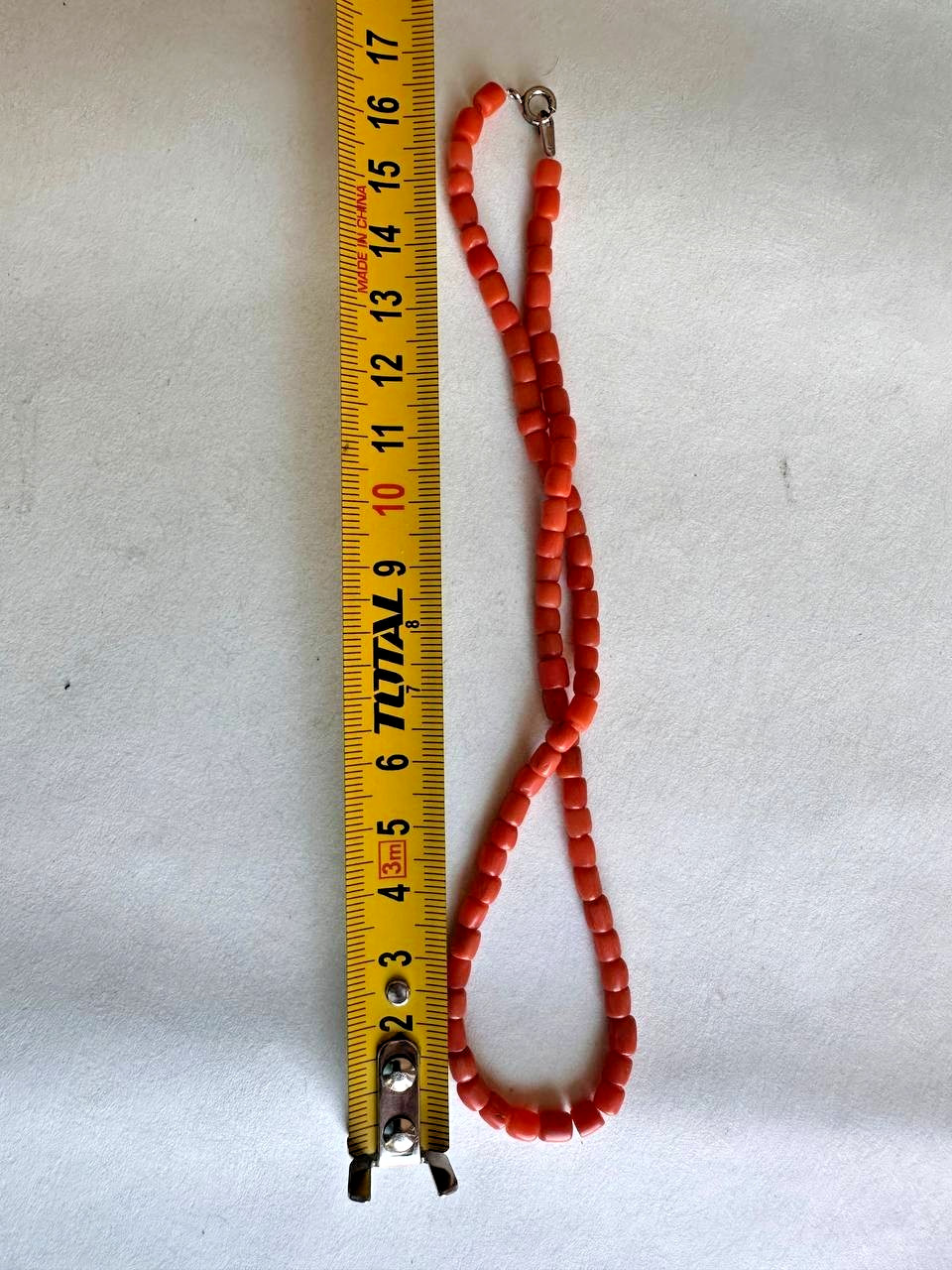 Vintage Natural Red Coral Beads – Triple Strand 11-12 g-188