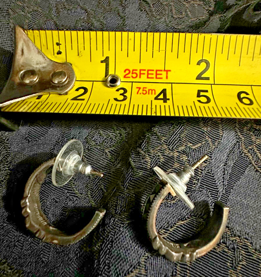 Judith Jack Sterling Silver Marcasite Studded Hoop Earrings