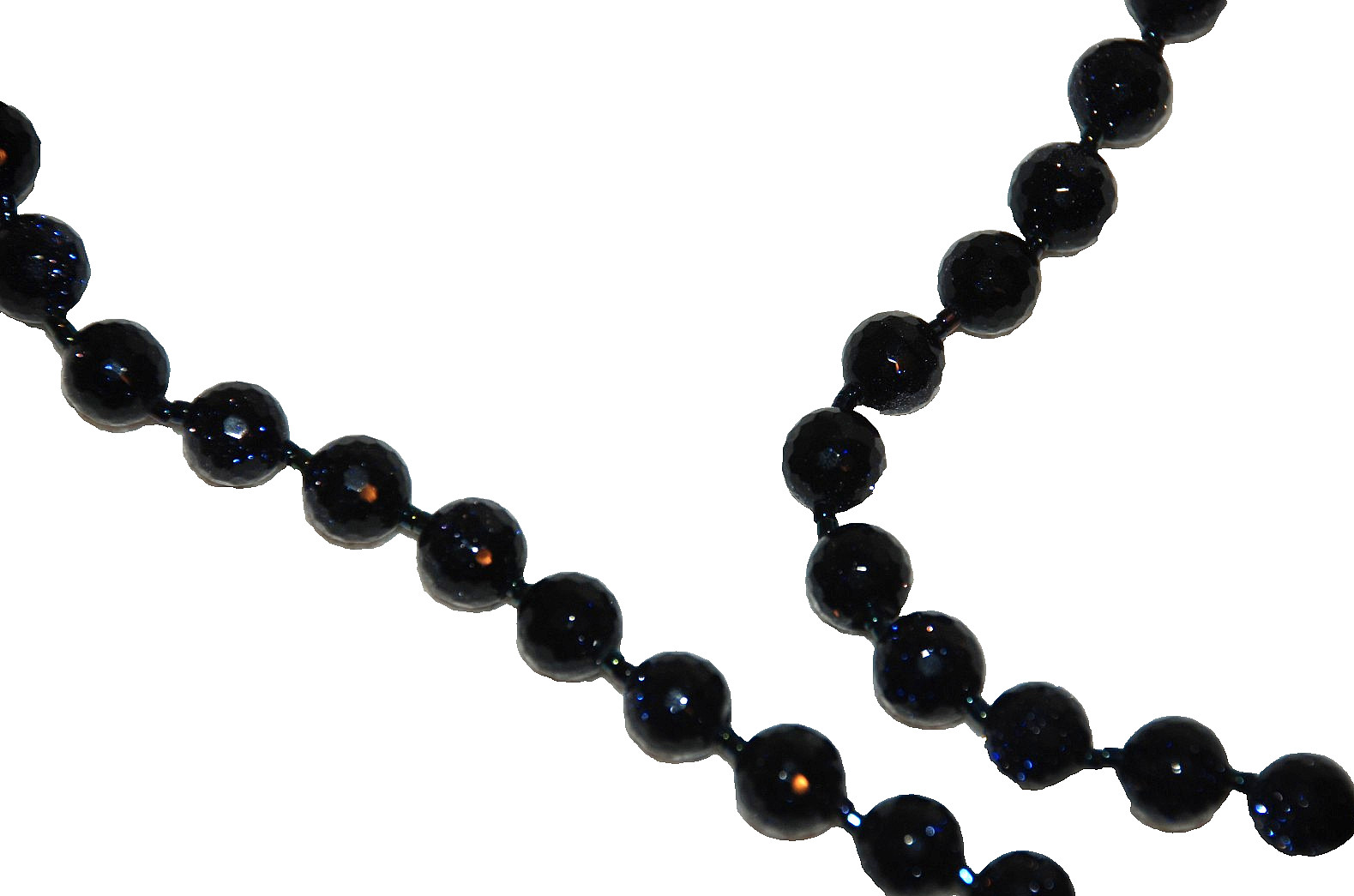 Blue Goldstone Coral Budda Choker Necklace Women’s Jewelry JOI N120 Vintage 1987
