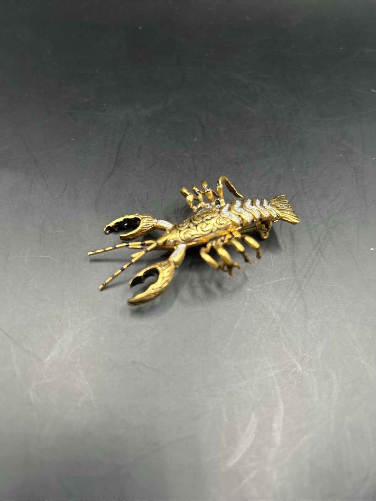 Spain Lobster Brooch Vintage Pin Jewelry From Spain