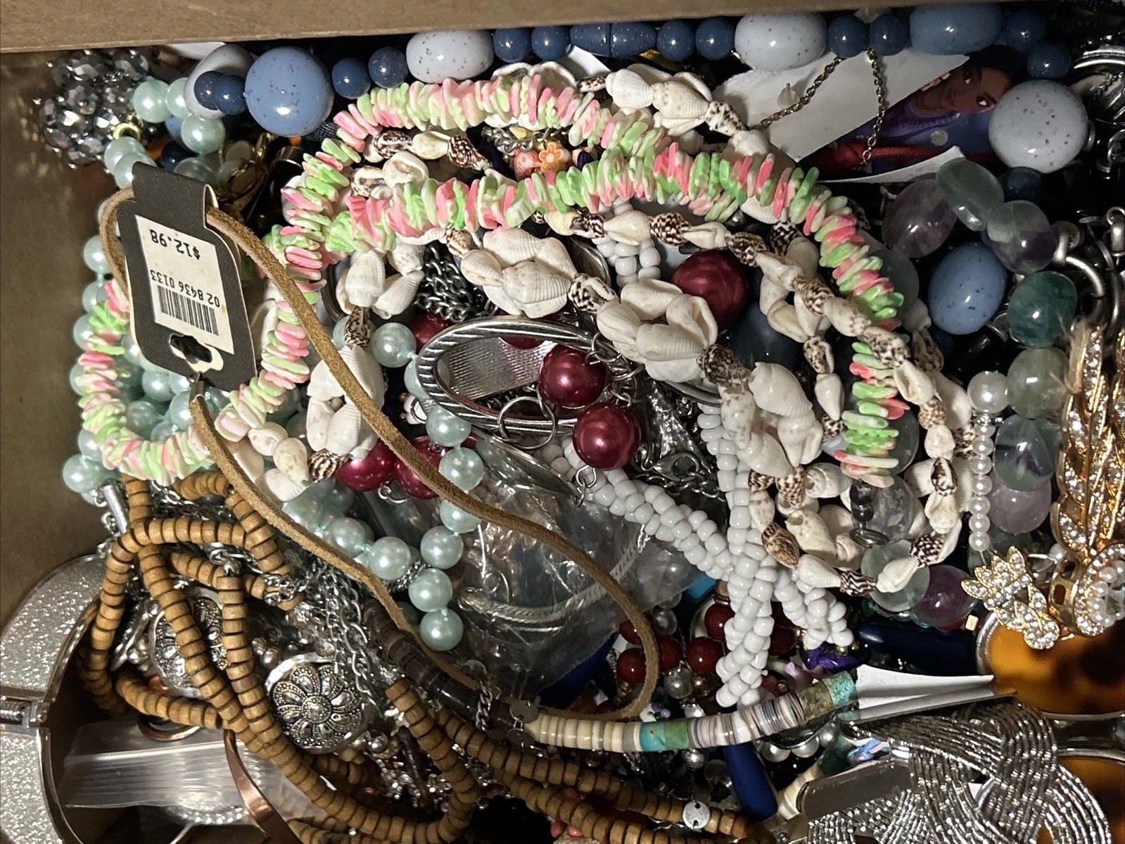 HUGE 5 + Lbs Jewelry WEARABLE Lot Tangled Unsearched VINTAGE ESTATE TREASURE