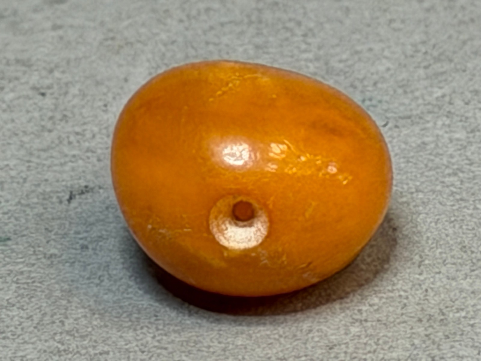 NATURAL OLD ANTIQUE YELLOW BUTTERSCOTCH BALTIC AMBER BEAD HONEY