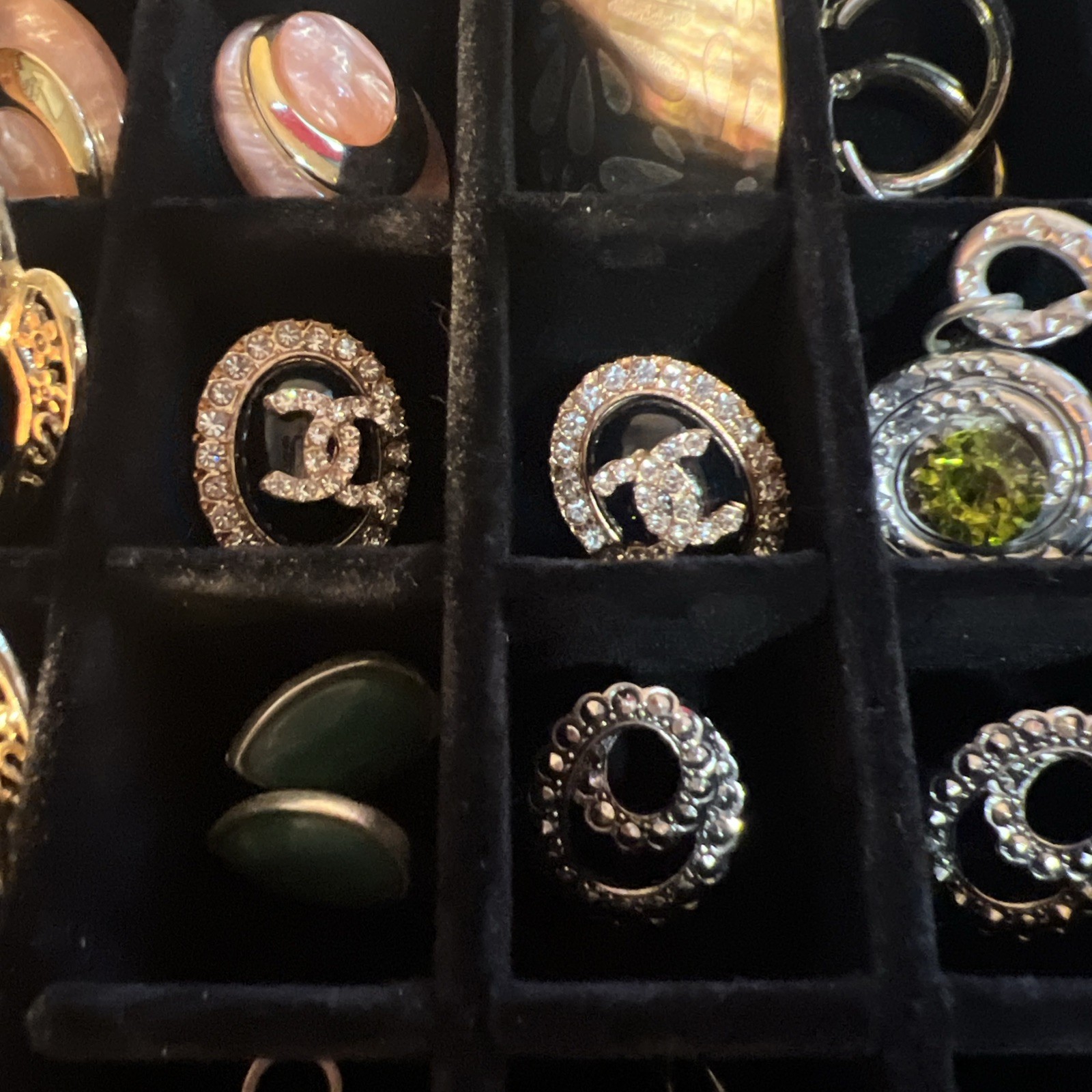 Vtg & Mod Pierced Earrings Lot W/ Signed Enamel Hoops Beaded Studs Pearl 38 Pair