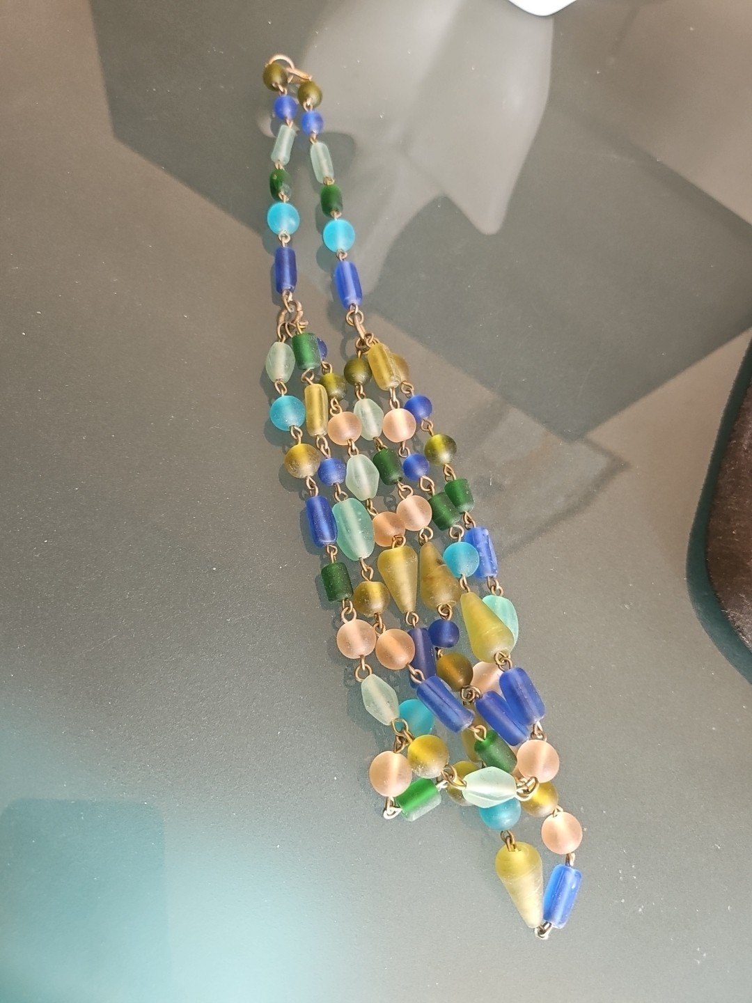 Designer Multi Beads Necklace 26″ NWOT