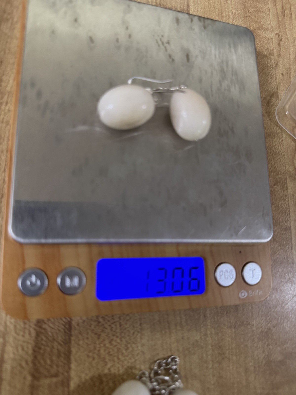 Sterling Silver White Stone Vintage Necklaces And Earring Set