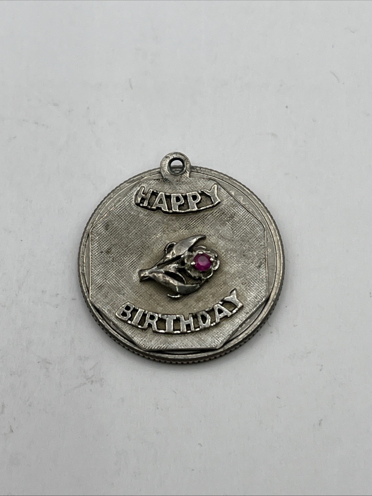 Vintage Sterling Silver Happy Birthday Charm