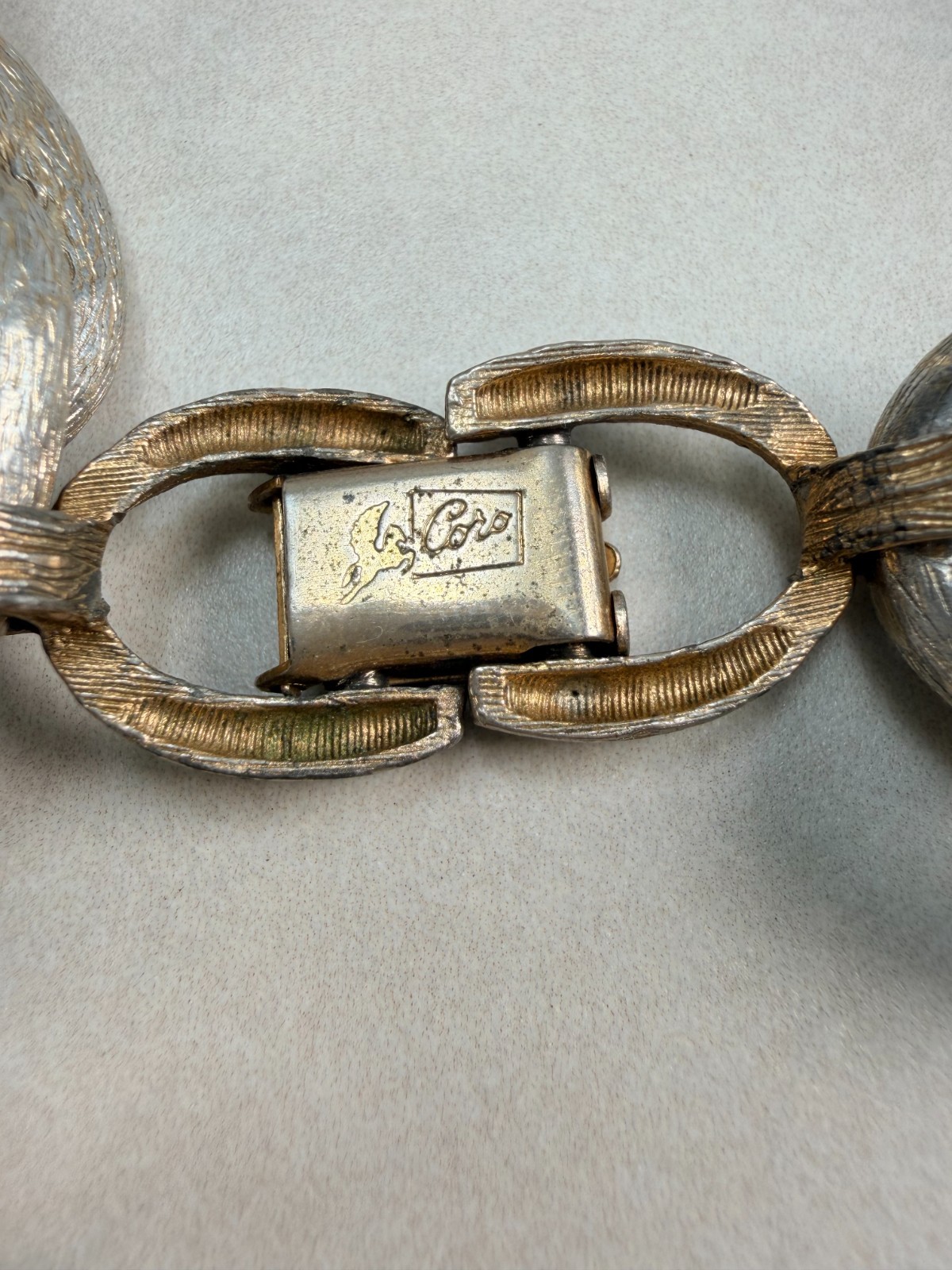 Vintage Coro Necklace Pegasus Silver Link Timeless Trendy Big Chunky Long 29’