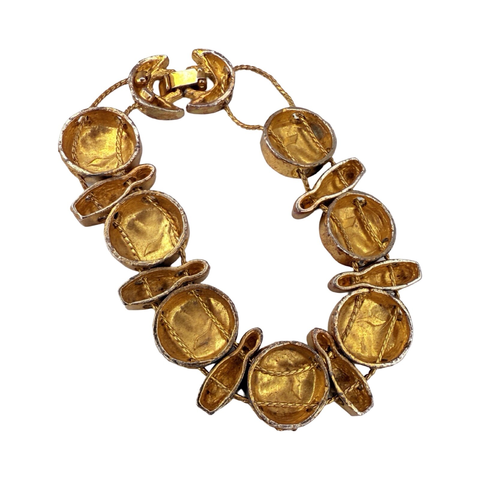 Bowling Ball Bracelet Slider Charm 7” Gold Tone Bowling Gift Vintage