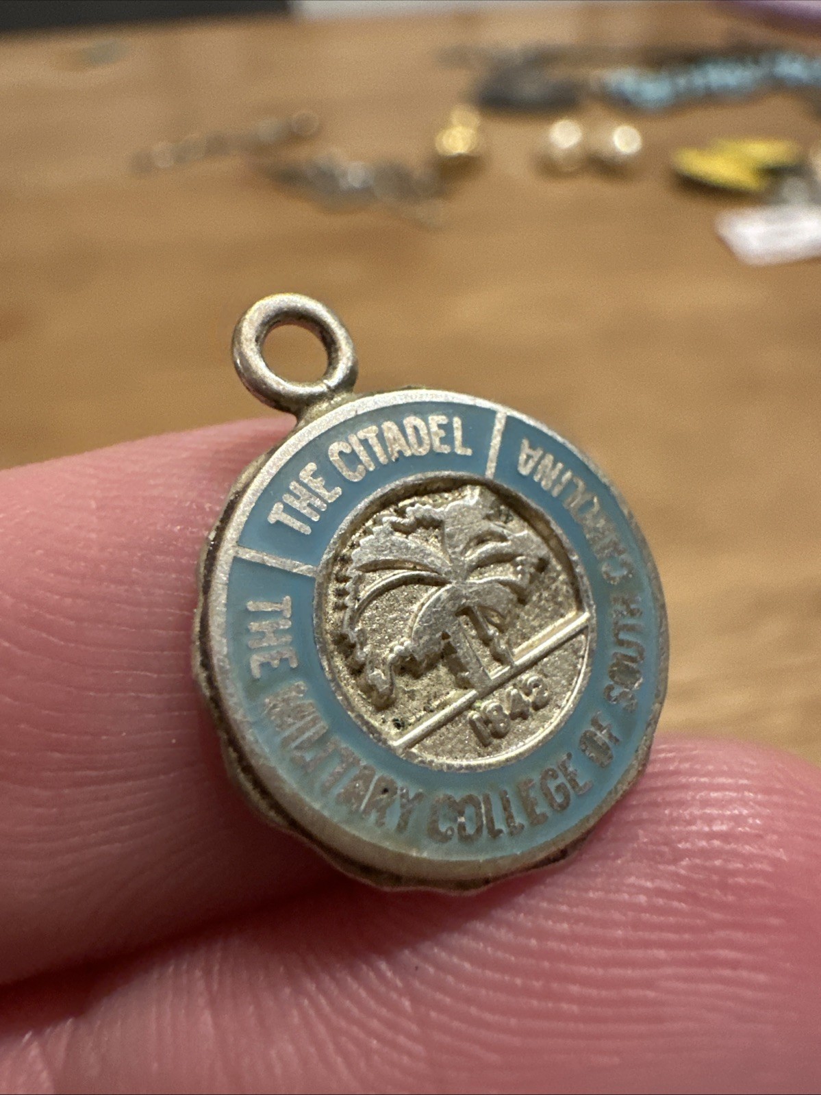 The Citadel Military College South Carolina Charm Sterling Silver