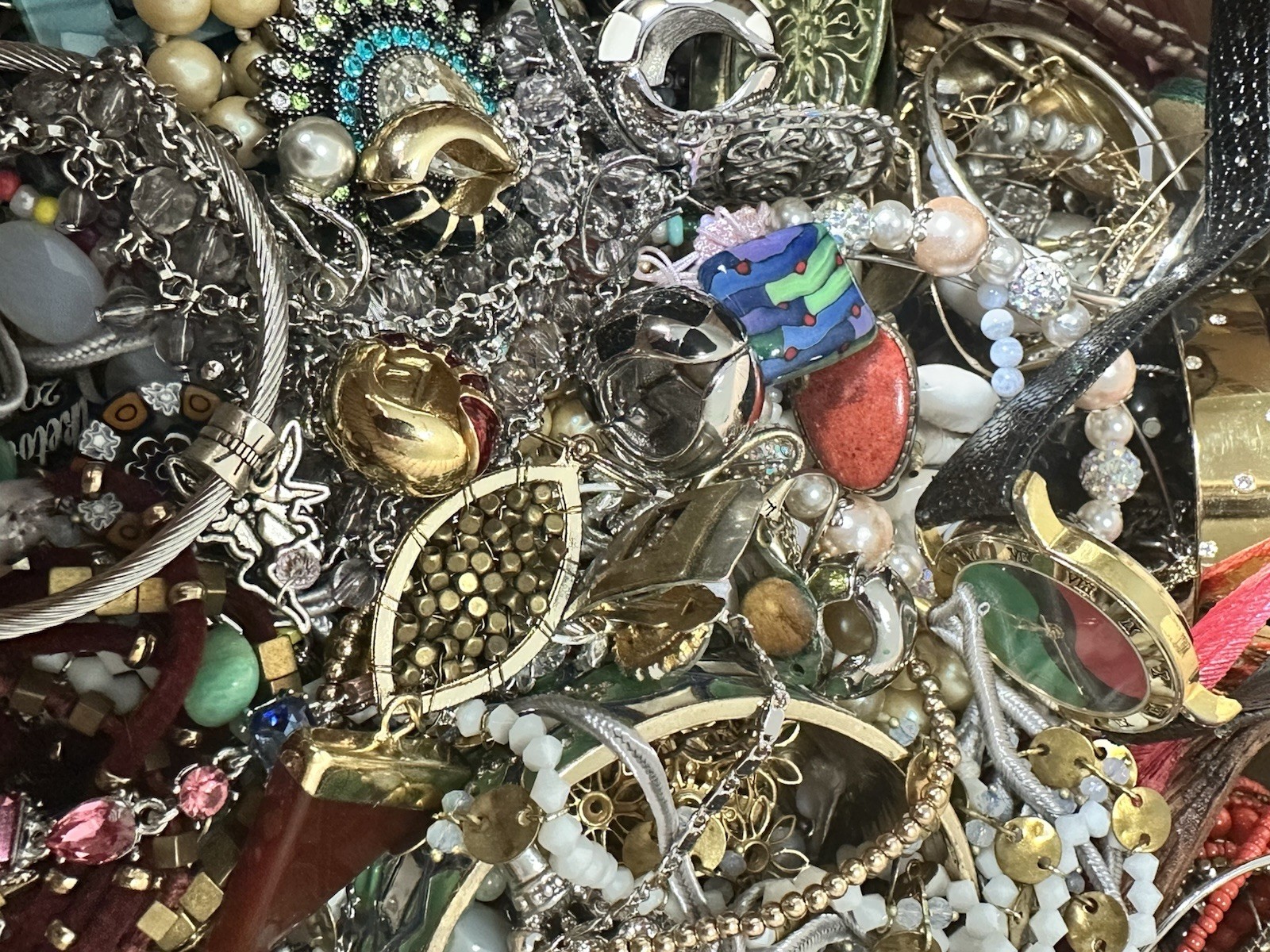 Vintage To Now Junk Drawer Jewelry Lot Unsearched Untested 15 Pounds – AM1