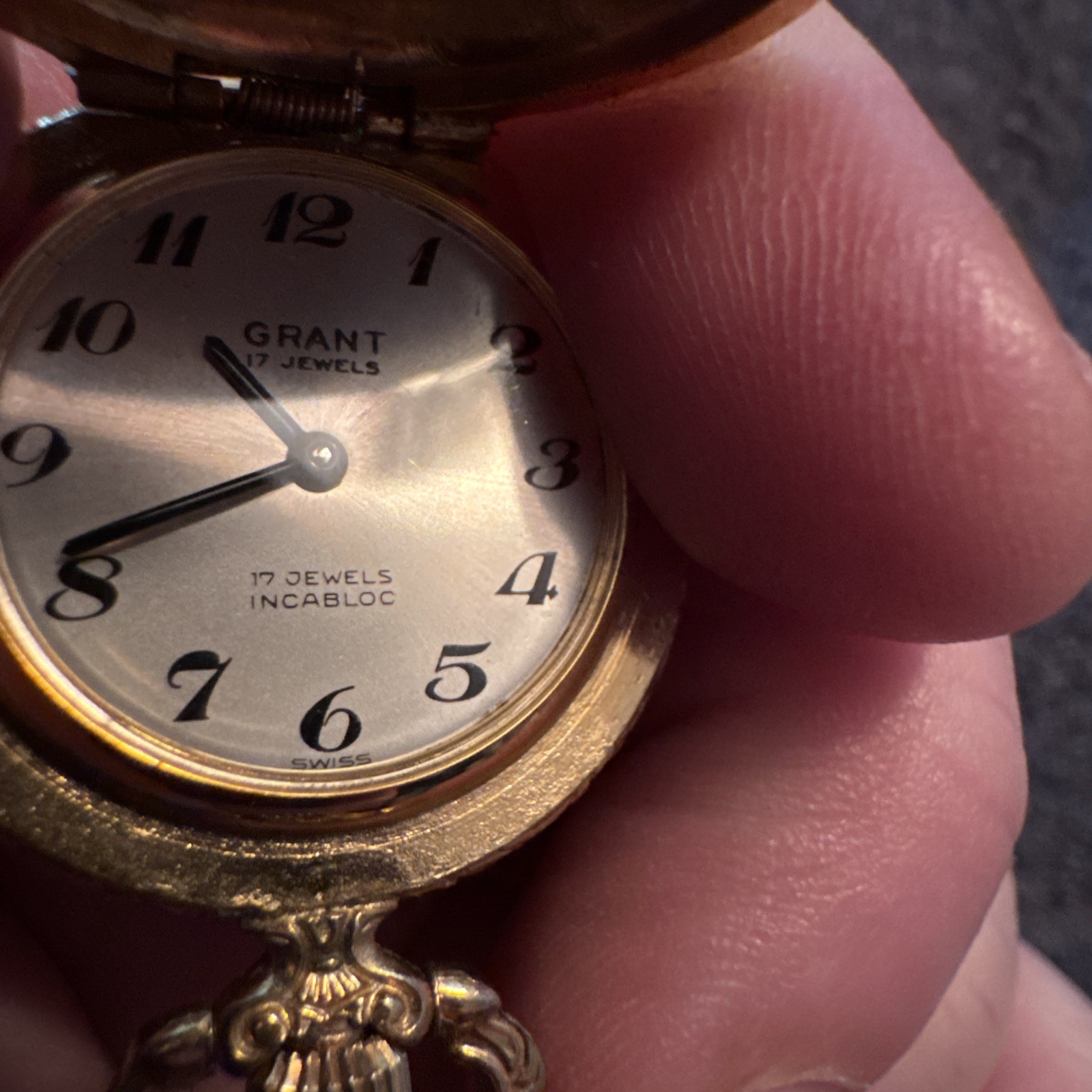 Vintage Pocket Watch Gold Tone Yes It Works.
