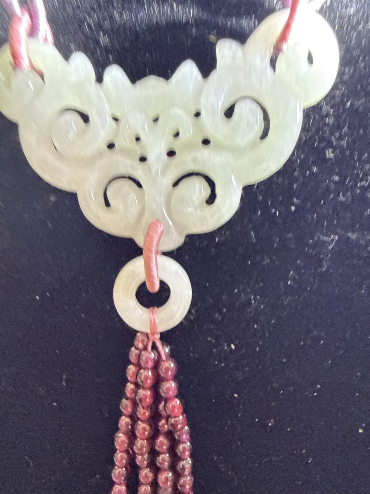 vintage jade pendant necklace