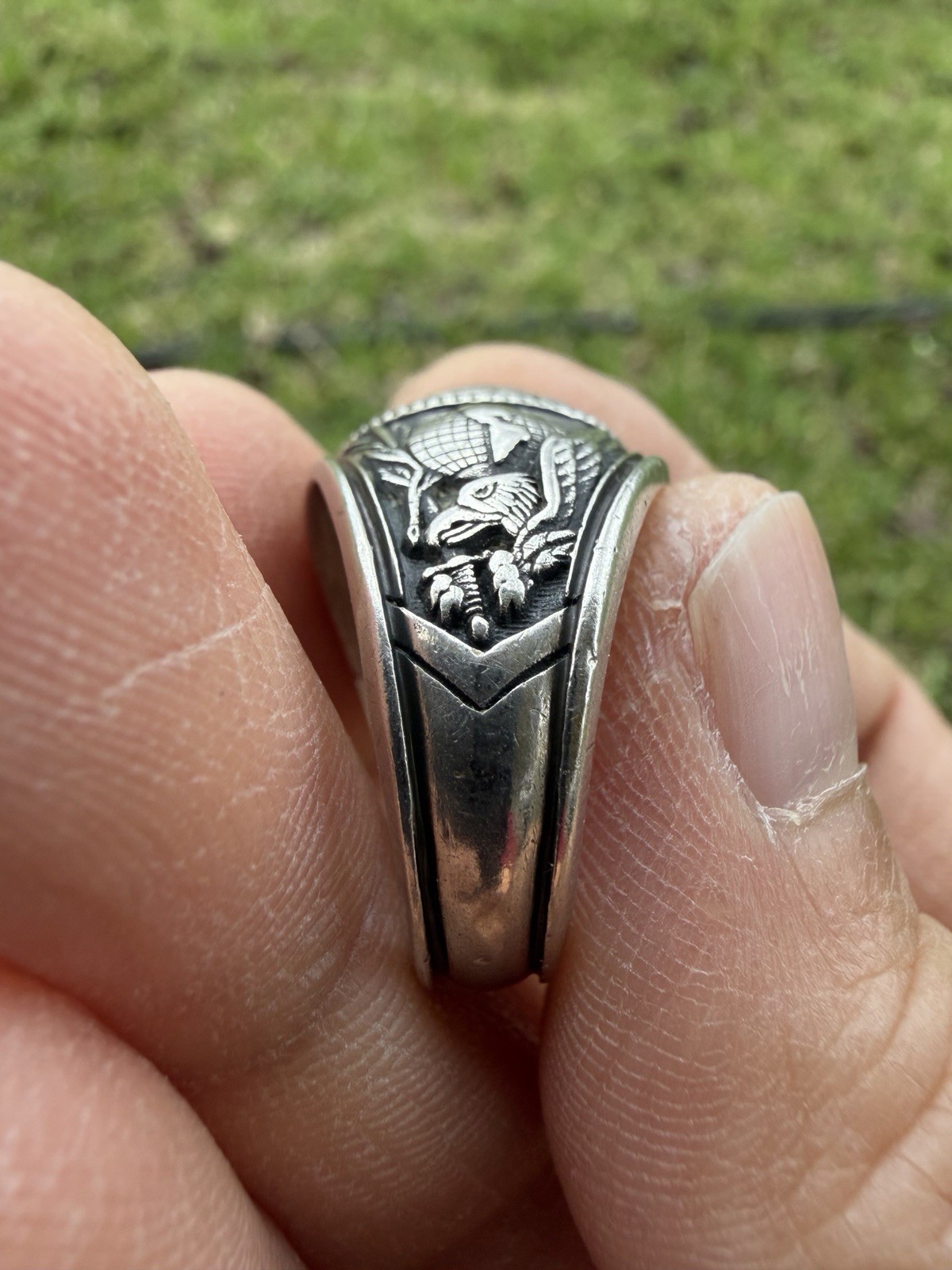 Vintage Military Us Army Returned Class Ring ( 10.4% Palladium)