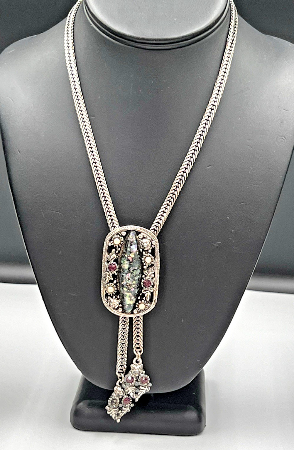 Vintage Rhinestone Necklace Lot, Bib & Statement, Signedf Kramer, Selro