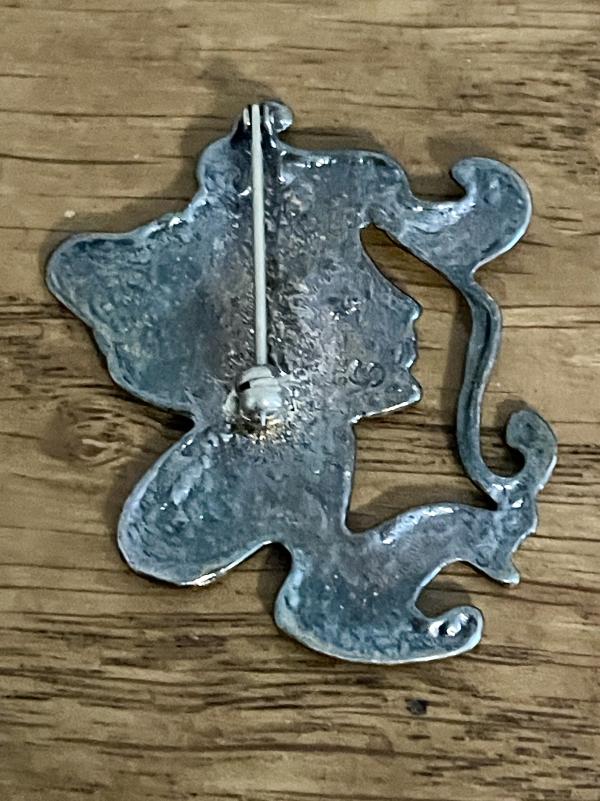 Vtg Art Nouveau 925 Sterling Woman’s Head Brooch/Pin See Pics Marked on Back