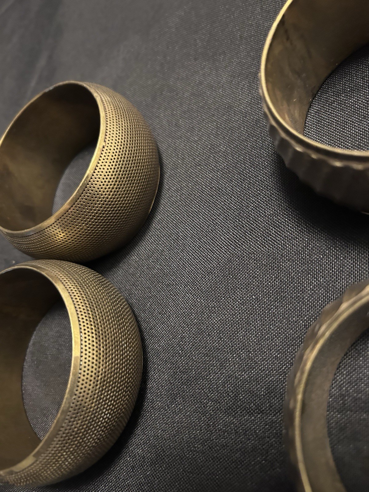 Vintage Metal Bangles And Cuff Brackets Layered Style Silver Copper And Bronze