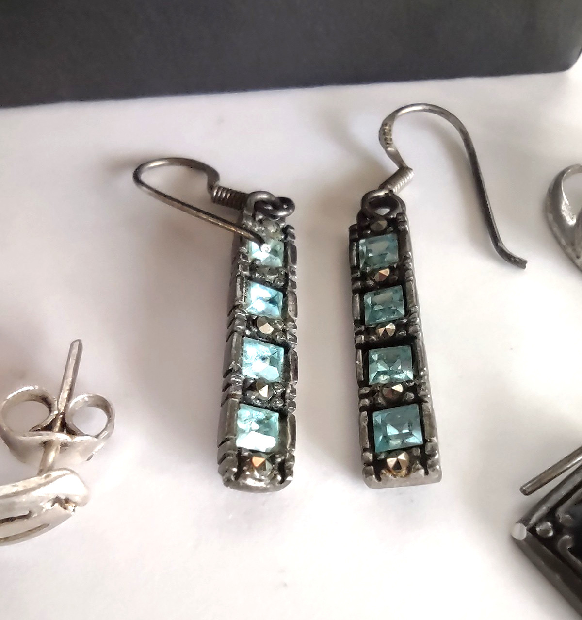 Vintage Sterling Silver Mixed ALL Wearable Lot Earrings Ring Pendants *26 Grams