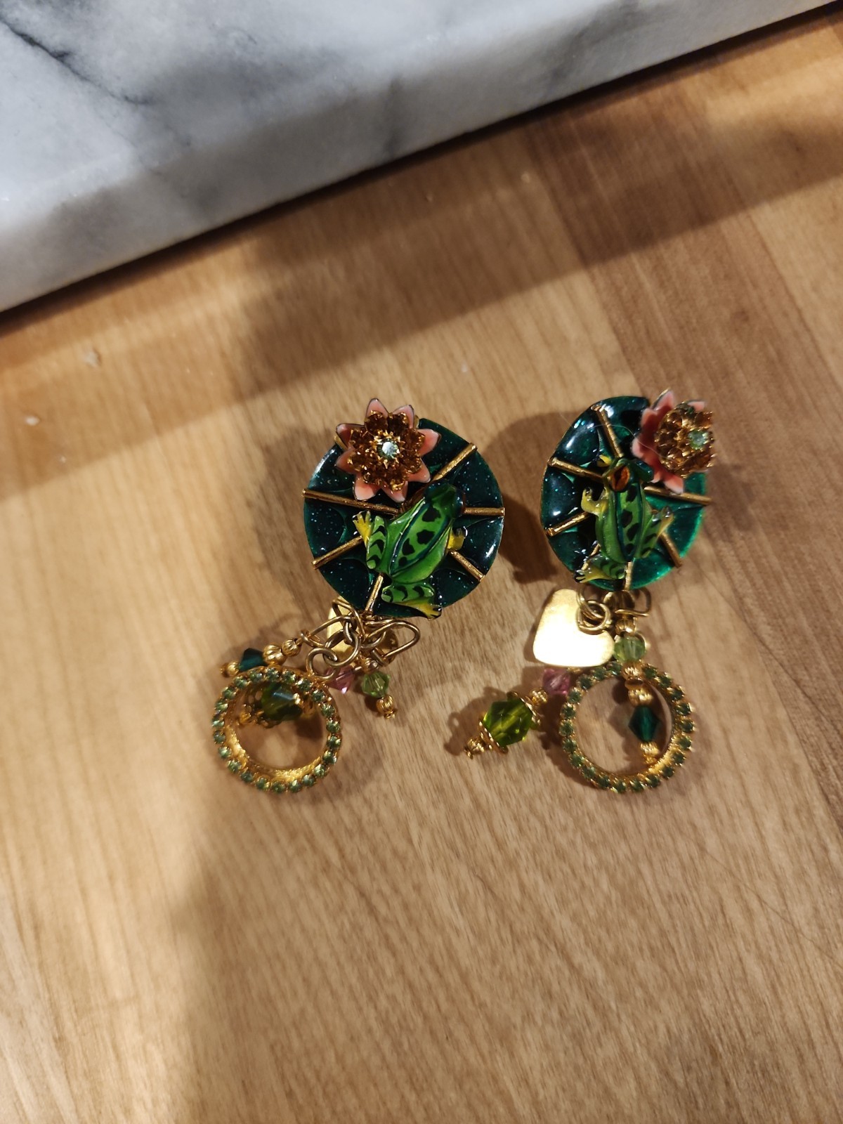 Lunch At The Ritz Frog Legs Earrings